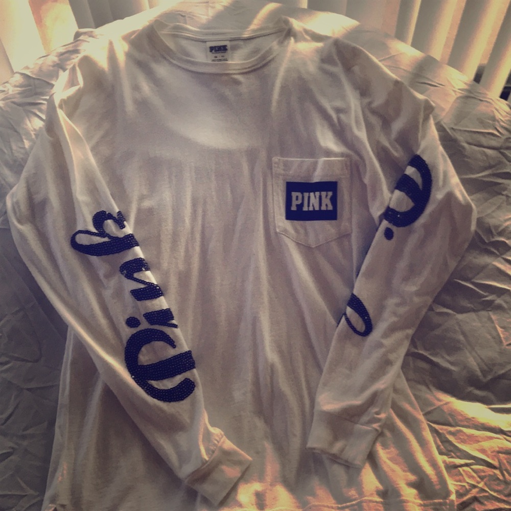 PINK long sleeve campus shirt